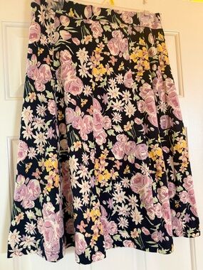 Floral cotton skirt S/M